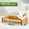 Toilettenpapierhalter Bambus Klopapierhalter Holz - Design Produktbild-Vorschau 2