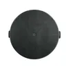 A top-down view of a black circular air filter with a grid pattern. Produktbild-Vorschau