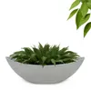 Große ovale Pflanzschale Jardiniere 39 cm in Stein-Optik Produktbild-Vorschau 6