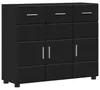 vidaXL Sideboard FLORIN 88,5 x 30,5 x 73 cm Schwarz Produktbild-Vorschau 1