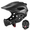 Vollvisier-BMX-Kinderfahrradhelm abnehmbar M Schwarz Produktbild-Vorschau 9