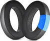 Two black ear pads for headphones are shown against a white background. One ear pad is cut away to reveal its internal layers, including a blue gel layer. Náhled obrázku produktu
