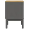 vidaXL Comodino grigio 45x39x57 cm in legno di pino Anteprima dell’immagine prodotto 6