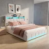 Łóżko tapicerowane INONEFT, 180x200 cm, z pojemnikiem, Podgląd zdjęcia produktu 1