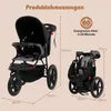COSTWAY Dreirad Kinderwagen, Reisebuggy mit Produktbild-Vorschau 3