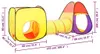 vidaXL Spielzelt für Kinder Mehrfarbig 255x80x100 cm Produktbild-Vorschau 8