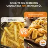 OYAJIA 9L Heißluftfritteuse mit Sichtfenster, Friteuse Produktbild-Vorschau 6