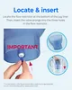 Instructions on how to insert a water filter into a pitcher. Produktbild-Vorschau
