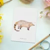Mr. & Mrs. Panda Postkarte Nasenbaer - Weiß - Geschenk, Produktbild-Vorschau 2