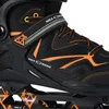 Close-up of black and orange inline skates. Podgląd zdjęcia produktu