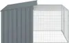 Niche pour chiens avec enclos Anthracite 153x194x110cm Voir les images du produit 5
