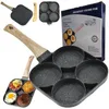 Poêle à crêpes, œufs, crêpes, beignets, 4 fentes Voir les images du produit 1