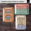 LANOLU Retro Blechschild ZUHAUSE, Geschenk zum Einzug, Produktbild-Vorschau 6