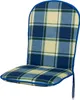 Auflage Monoblock hoch 2163 blau-grün kariert 92x44x3,5 cm Produktbild-Vorschau 1