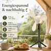 3-in-1 Tischventilator mit Licht Akku, H43cm Mini Camping Produktbild-Vorschau 3