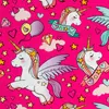 Geschenkpapier Einhorn 70cm x 2m Rolle pink Produktbild-Vorschau 2