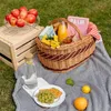 Creative Home Grote picknickmand Rieten mand met handvat, Productafbeelding-voorbeeld 3