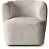 BEAUTYSOFA | Sessel NORI Velours Beige – Komfortsessel Produktbild-Vorschau 3