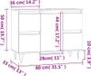 vidaXL Badschrank Schwarz 80x33x60 cm Holzwerkstoff Produktbild-Vorschau 8