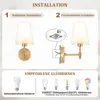 2 Stück Wandleuchte Innen Retro Wandlampe E27 Fassung mit 3 Produktbild-Vorschau 4