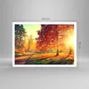 Poster - Poster ohne Rahmen - Park Herbst Baum - 100x70 cm Produktbild-Vorschau 4