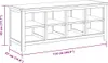 vidaXL Stojan na boty 114x37x45 cm z masivního dubového Náhled obrázku produktu 5