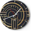 Wanduhr - Rund - Glasuhr - Abstraktion Stück Modern - Produktbild-Vorschau 1