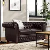 Chesterfield Sofagarnitur 2+1 Sitzer Design Couch Polster Produktbild-Vorschau 8