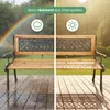 Akord Banc De Jardin Mirt Brun/Bois Naturel 125X52X73 Voir les images du produit 6