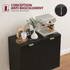HOMCOM Buffet cuisine, meuble de rangement, avec 2 portes, Voir les images du produit 7