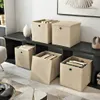 2 Stück Creme Faltbox 28 x 28 x 28 cm Aufbewahrungsbox Produktbild-Vorschau 2