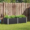vidaXL Podwyższone łóżko ogrodowe 200x100x54 cm WPC Szare Podgląd zdjęcia produktu 2