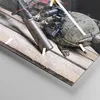 Wanduhr - Quadrat - Glasuhr - Militaria Gewehr - 30x30cm - Produktbild-Vorschau 5