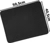 A black honeycomb-patterned mat with dimensions indicated. Náhled obrázku produktu