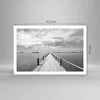 Poster - Poster ohne Rahmen - Holz Brücke Meer - 91,5x61 cm Produktbild-Vorschau 4