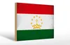 Holzschild Flagge Tadschikistan 30x20cm Tajikistan Vintage Produktbild-Vorschau 1