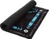 A rolled-up black soccer training mat with blue arrows and numbers on it, shown diagonally against a white background. Podgląd zdjęcia produktu