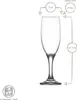 LAV Misket Glas-Champagnergläser – 190 ml – farbiger Stiel Produktbild-Vorschau 3