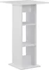 The Living Store Bartisch Weiß 60x60x110 cm Produktbild-Vorschau 2