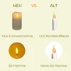 LED Kerze mit Timer Echtwachs LED Kerzen flackernde Flamme Produktbild-Vorschau 6