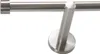 A close-up studio shot of a single curtain rod bracket and a section of the rod, against a white background. Produktbild-Vorschau