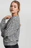 Urban Classics Ladies Oversize Stripe Pullover black/white Náhled obrázku produktu 13