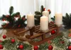 Dekoschlitten mit 4 Kerzenhaltern für Adventsgesteck, Produktbild-Vorschau 6