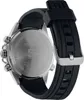 The back of a Casio Edifice watch with a black rubber strap. Produktbild-Vorschau