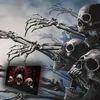Mysteriöse Totenkopf Schreibtischunterlage 69x31cm XXL Produktbild-Vorschau 7