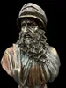 Buste de Léonard de Vinci – Décoration en bronze, peinte à Voir les images du produit 9