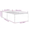 Bettgestell Schwarz 75x190 cm Holzwerkstoff Produktbild-Vorschau 9