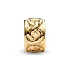 Pandora Clip Charm Femme Nœud d'Amour Doré Voir les images du produit 2