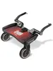 A black and red stroller board with wheels and handles, shown at an angle against a white background. Produktbild-Vorschau