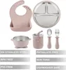 PandaEar 6-in-1 Babynahrungs-Set aus Edelstahl – Teller mit Produktbild-Vorschau 4